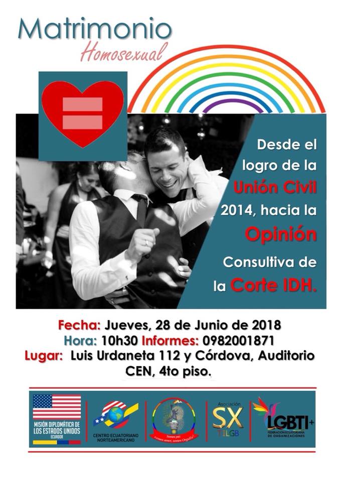 MATRIMONIO HOMOSEXUAL - Desde el logro de la Unión Civil 2014, hacia la Opinión Consultiva de la Corte IDH-Asociacion Silueta X-Federacion LGBTI-Orgullo Guayaquil