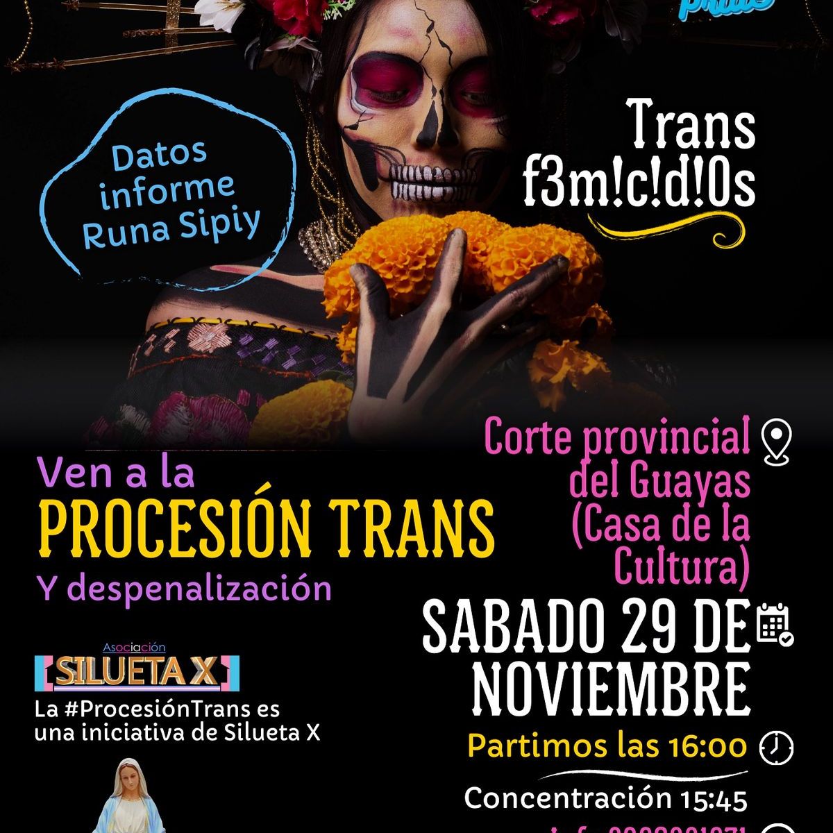 Nuestra Vida NO es un Debate! Únete a la Gran Procesión Trans por la Existencia y Resistencia