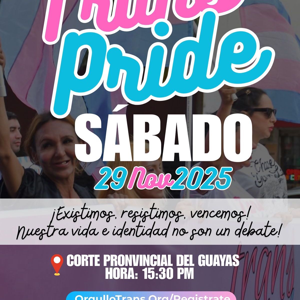Únete a la Procesión Trans Pride Guayaquil 2025